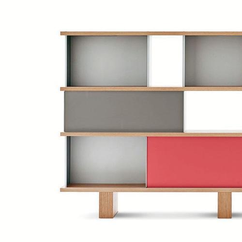 Mid centruy modern shelving unit model nuage designed by charlotte perriand in 1952-56. Relaunched by cassina in 2012....