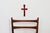 A striking modernist wall cross designed by Vandeweghe for the renowned Belgian ceramics workshop Amphora, circa 1960....
