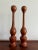 Wood Mid-Century Wooden Candle Holders- a Pair For Sale - Image 7 of 7