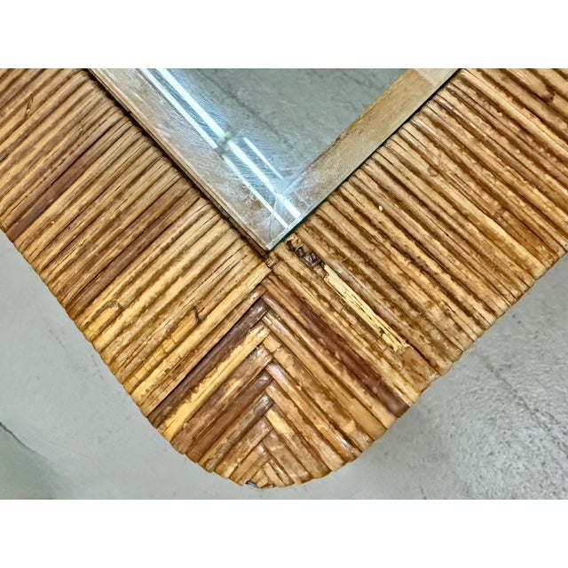 Coastal Bielecky Brothers Pencil Reed Coffee Table With Brass Capped Feet For Sale - Image 15 of 15