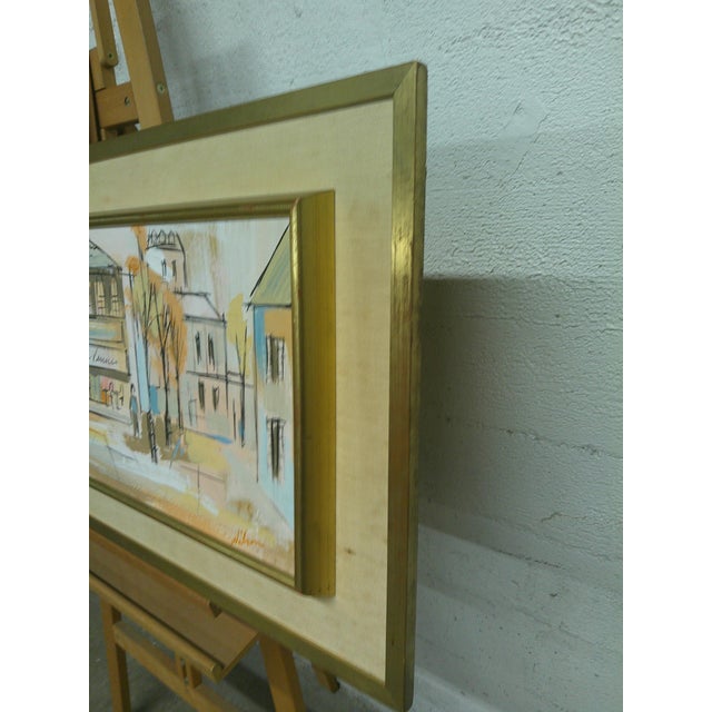 Mid‑Century Parisian Street Scene, Signed For Sale In Los Angeles - Image 6 of 8