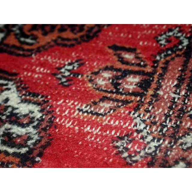 1960s 1960s Handmade Vintage Pakistani Lahore Distressed Rug For Sale - Image 5 of 10
