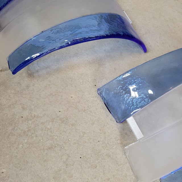 Vintage Sconces in Murano Blown Glass from AV Mazzega, 1970s, Set of 2 For Sale - Image 13 of 18