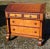1850s Antique 2 Piece Cherry Curly Maple Slant Front Secretary Desk With Bookcase Top For Sale In Cleveland - Image 6 of 18