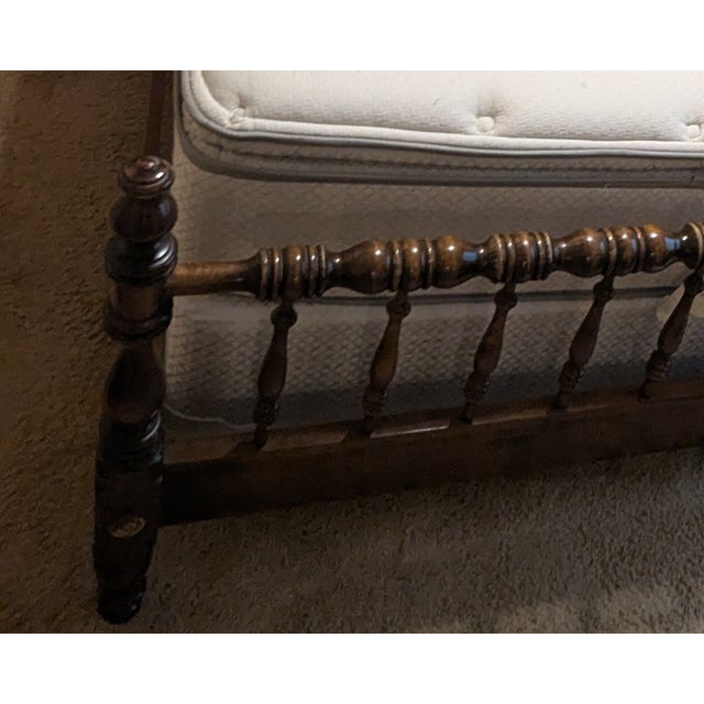 Ethan Allen 1974 Solid Wood Queen Bed For Sale - Image 12 of 13