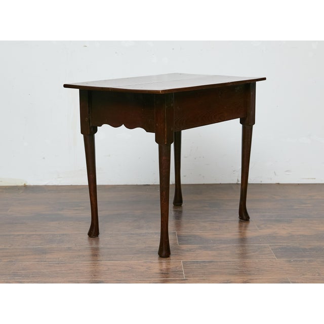 Antique Georgian Oak Side Table with Single Drawer, England, Circa 1800-1830 For Sale - Image 9 of 11