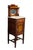 This pair of antique Edwardian mahogany washstands features a rich, deep wood grain accented by elegant, contrasting...
