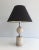 1970s Philippe Barbier, Travertine and Chrome Table Lamp, French, circa 1970 For Sale - Image 5 of 13