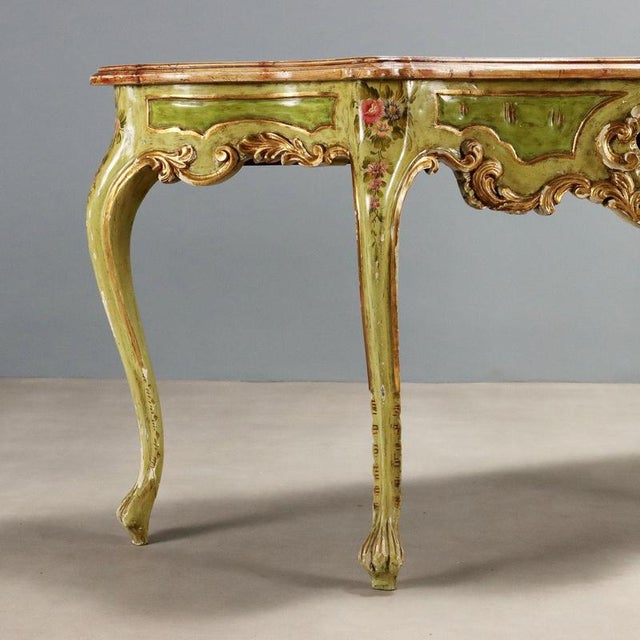 Venetian Baroque Style Console Table For Sale - Image 3 of 8