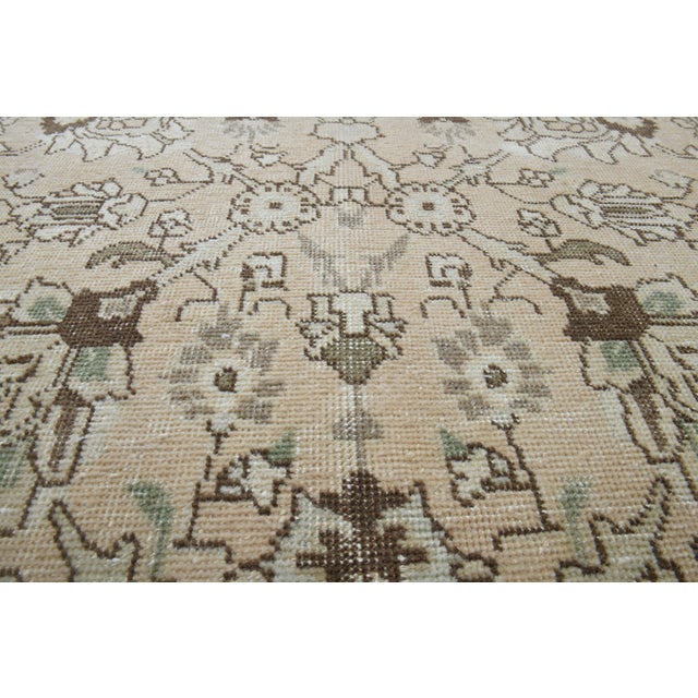 1970s Vintage Persian Handknotted Wool Orange Oversize Area Rug For Sale - Image 4 of 11