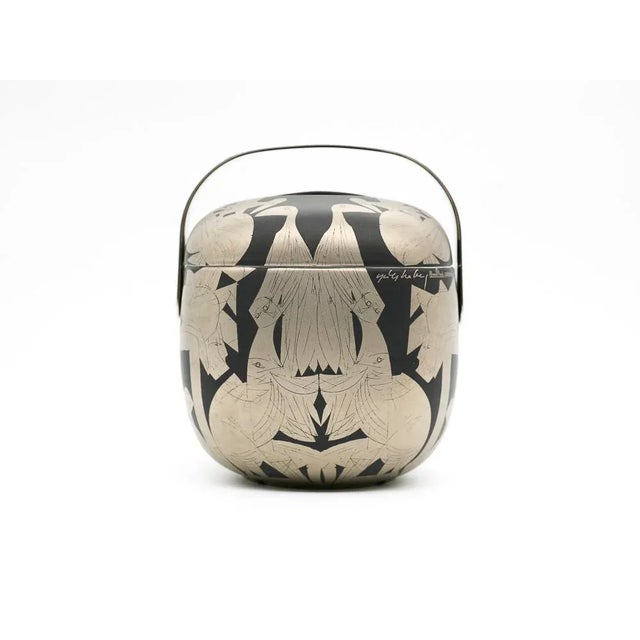 Mid-Century Modern German Suomi Ice Bucket by Hap Grieshaber & Timo Sarpaneva for Rosenthal Studio-Line, 1970s For Sale - Image 3 of 14