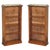 Small Regency Hardwood & Marble Bookcases with Brass Gallery, 1810s, Set of 2 For Sale