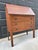 Antique Early 20th Century Quarter Sawn Oak Drop Front Secretary With Drawers - Solid Wood Accent Chest With Ring Pulls For Sale - Image 10 of 17