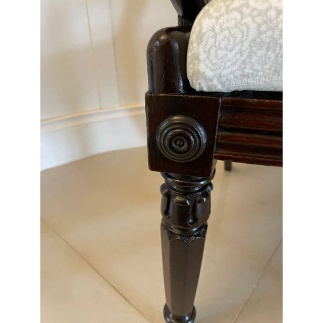 Antique Regency Mahogany Desk Chair For Sale - Image 9 of 13