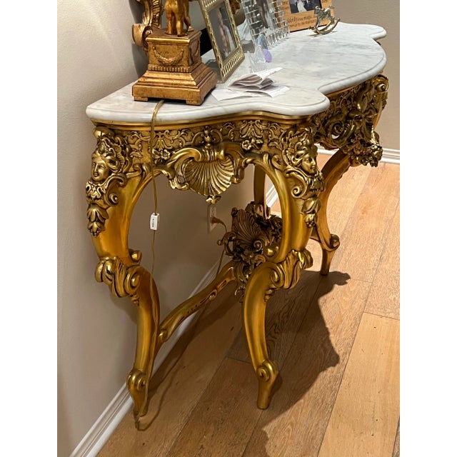 French Console Table, Mid 18th Century Louis XV For Sale - Image 3 of 6