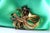 Gold and Silver Brooch with Diamond Chips For Sale - Image 5 of 7