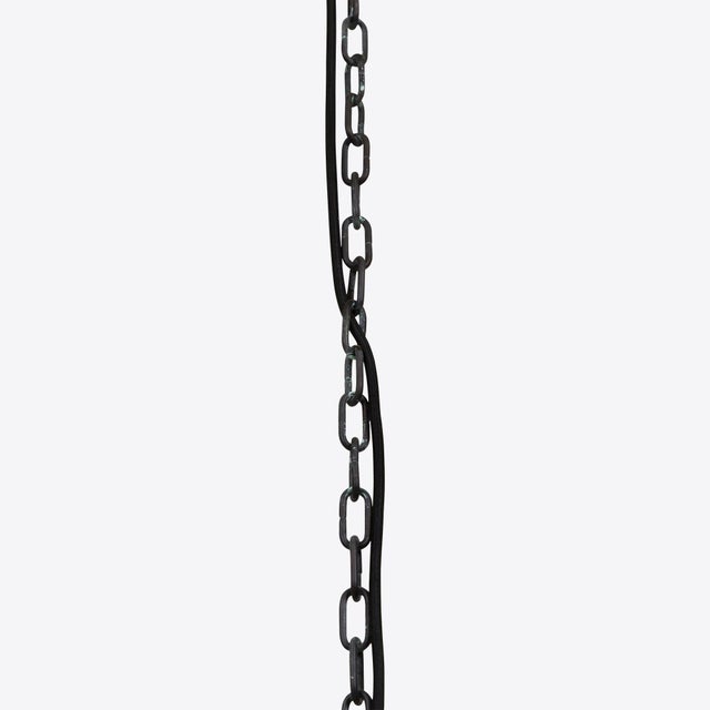 Contemporary Medium Verdigris Bronze Byron Lantern from Pure White Lines For Sale - Image 3 of 11