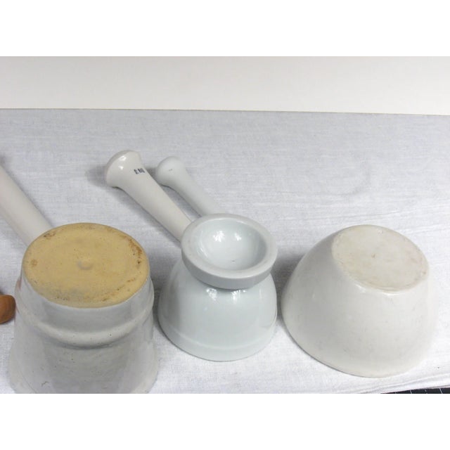 English Mortars and Pestles- Set of 4 For Sale - Image 3 of 6