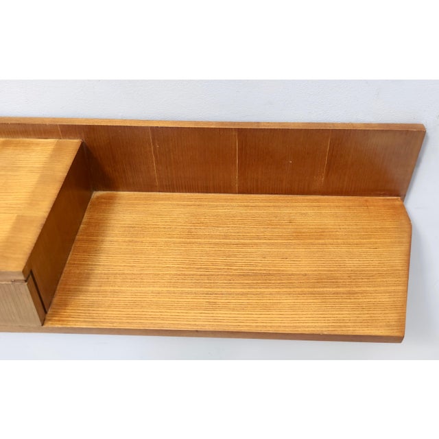 Beech and Durmast Wall-Mounted Console Table, Italy, 1950s For Sale - Image 15 of 17