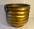 Metal Solid Brass Ribbed Jardiniere Planter with Decorative Ring Handles For Sale - Image 7 of 12
