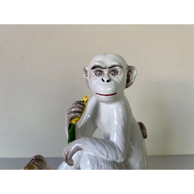 Vintage Ceramic Monkey Figurine Made in Abagail, Italy Chairish