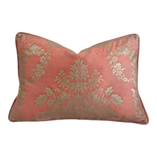 Designer Mariano Fortuny Boucher Italian Feather/Down Pillow 24" X 18" For Sale