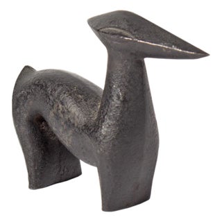 Cast Iron Deer by Miya Shoutarou For Sale