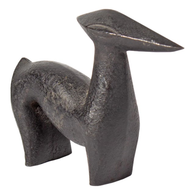 Cast Iron Deer by Miya Shoutarou For Sale