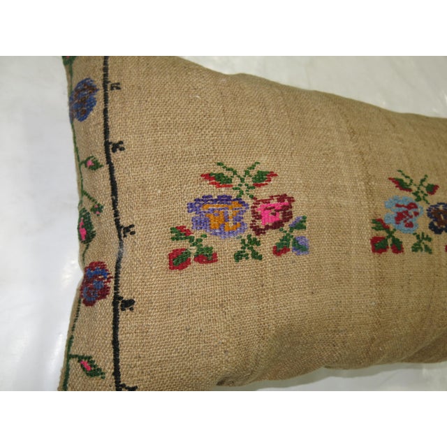 Contemporary Floral Souf Turkish Pillow For Sale - Image 3 of 6