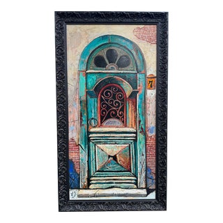 Rustic European Door, Original. For Sale