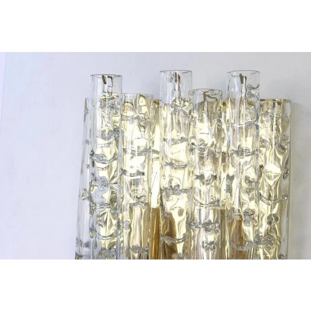 Large German Murano Glass Wall Sconces from Doria, 1960s, Set of 2 For Sale - Image 3 of 8