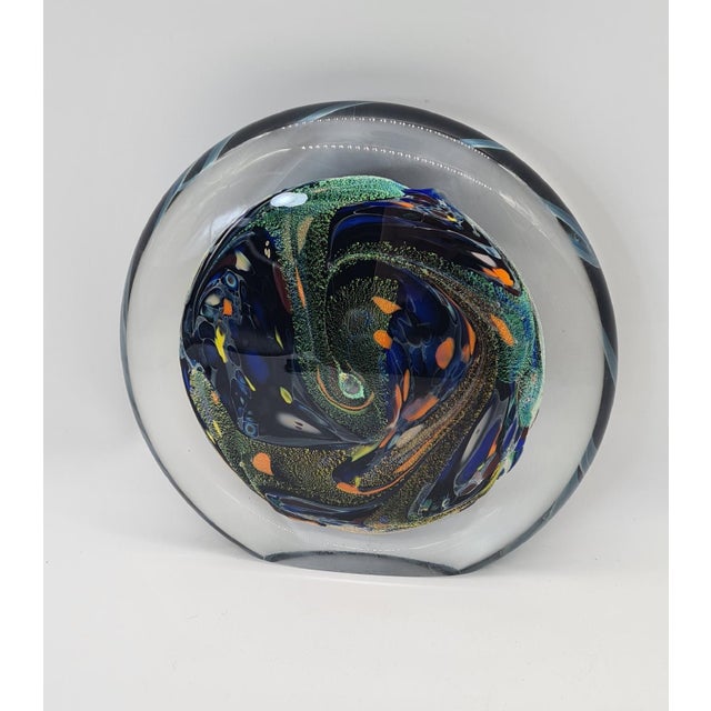 Art Glass Paperweight by Rollin Karg, 1990s For Sale - Image 6 of 12