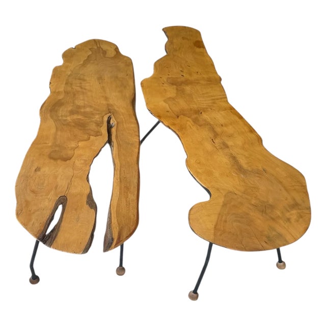 1950s Organic Carl Auböck Tables - Set of 2 For Sale