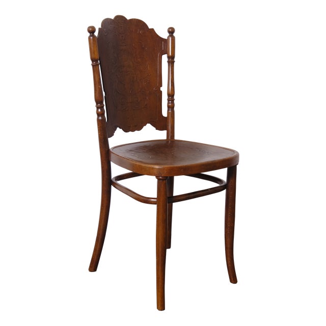 Antique Chair in Bent Beech Wood from Jacob & Josef Kohn, 1890s For Sale