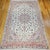 Textile Persian Tabriz Rug, Hand-Knotted Wool & Silk, Fine Floral Pattern, Ivory & Pink, 7x10 For Sale - Image 7 of 15