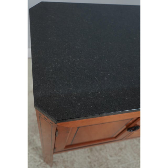 Wood Stickley 21st Century Cherry Granite Top Sideboard For Sale - Image 7 of 18