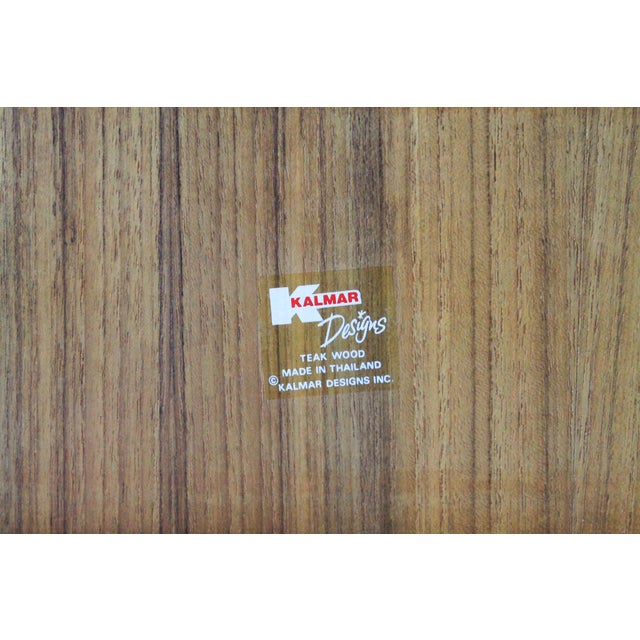 1970s Teak Wood Tambour Organizer Box by Kalmar For Sale - Image 12 of 12