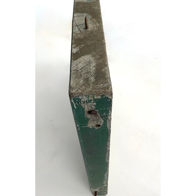 1950s Vintage Belfast Birches Wood Sign For Sale - Image 5 of 5