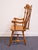 Late 20th Century Ethan Allen Heirloom Nutmeg Maple Colonial Early American Fiddleback Duxbury Dining Arm Chair 10-6072a For Sale - Image 5 of 10