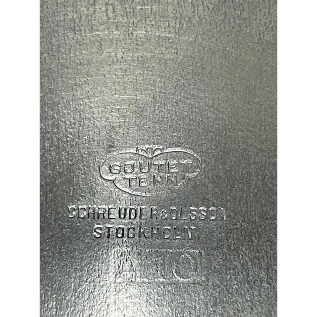 1970s Mid-Century Swedish Pewter Bowl or Centerpiece from Schreuder & Olsson, 1975 For Sale - Image 5 of 6