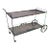 Woodard Wrought Iron Bar Serving Cart For Sale