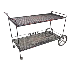 Woodard Wrought Iron Bar Serving Cart