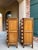 Pair Vintage French Chests 7 Drawer Semainier Louis XV Style Carved Oak For Sale - Image 13 of 18