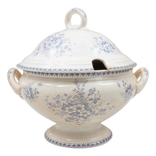 20th Century Dutch Special Edition Porcelain Tureen With Lid For Sale