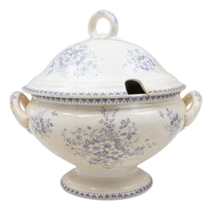 20th Century Dutch Special Edition Porcelain Tureen With Lid