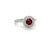 Metal Tiffany & Co., Soleste Ruby and Diamond Ring Platinum, Size 6 For Sale - Image 7 of 8