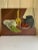 Vintage Original Canvas Still Life Painting For Sale - Image 12 of 12