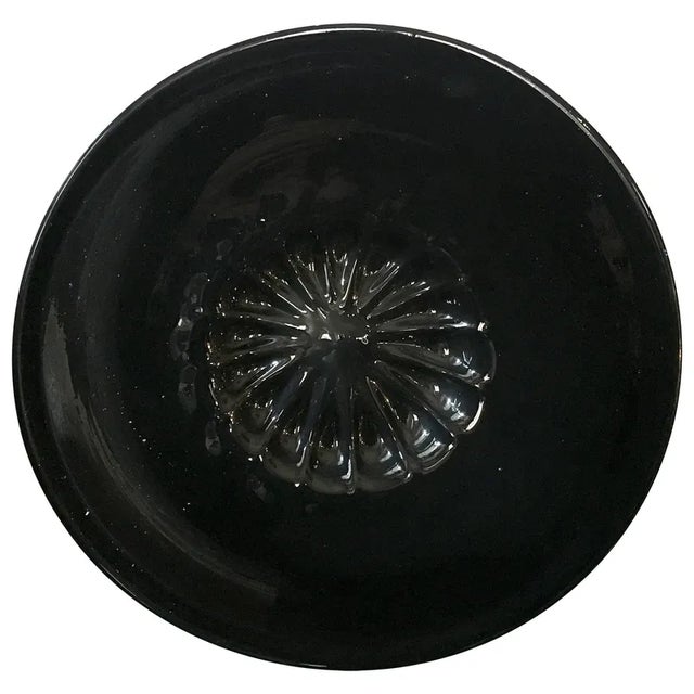 Mid-Century Modern Murano Blown Black Glass Bowl, Italy, 1960s For Sale - Image 10 of 10