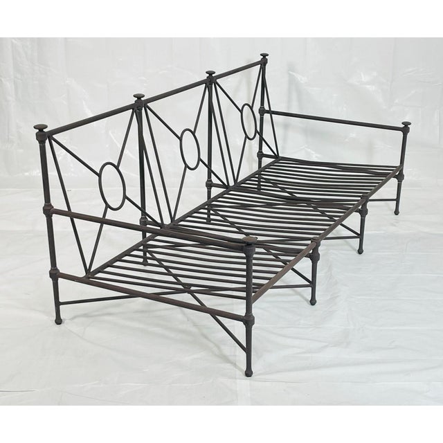 Modern Stunning Aluminum Outdoor Sofa by Restoration Hardware, Modern Seating For Sale - Image 3 of 18