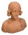 Art Deco Terracotta Female Bust, 1930s For Sale